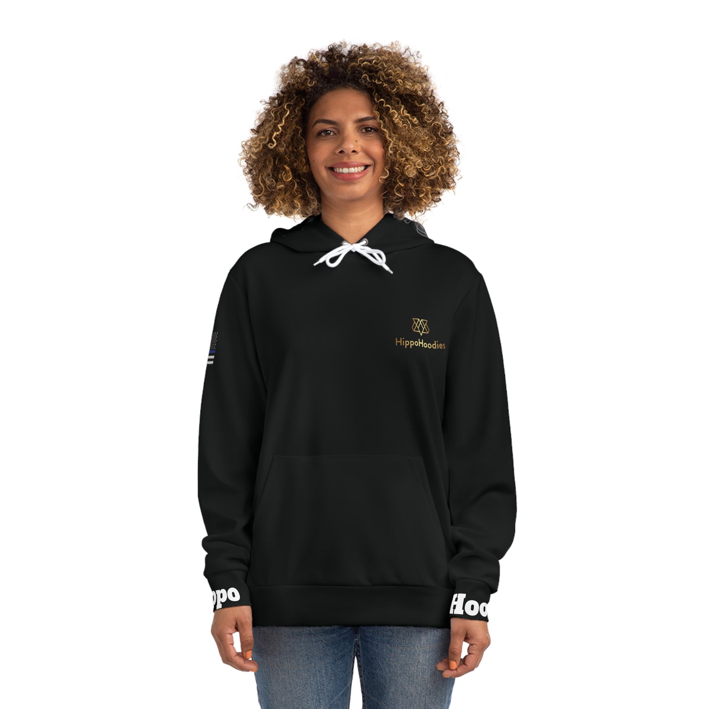 HippoHoodie Trendy Black Fashion Hoodie - Perfect for Casual Outings and Gifts